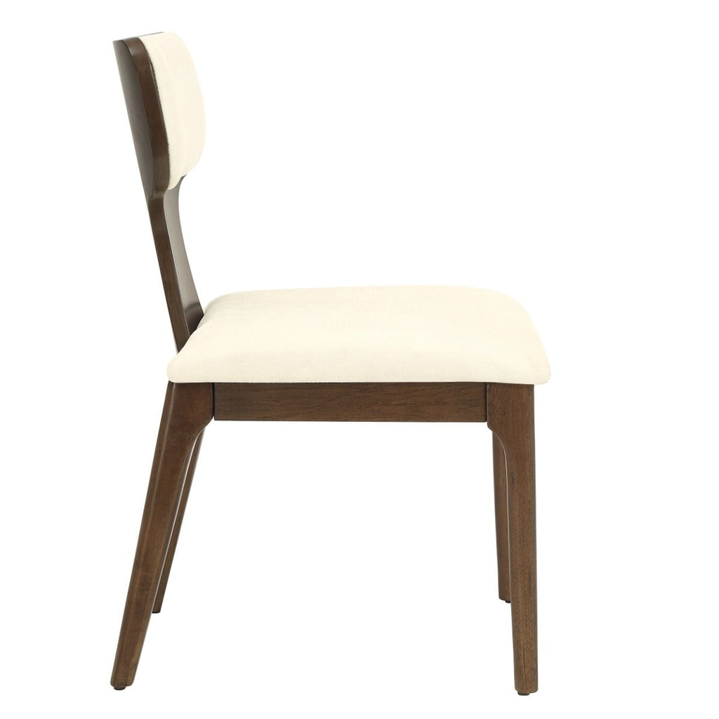 Koen Beige & Brown Oak Side Chairs, Set of 2