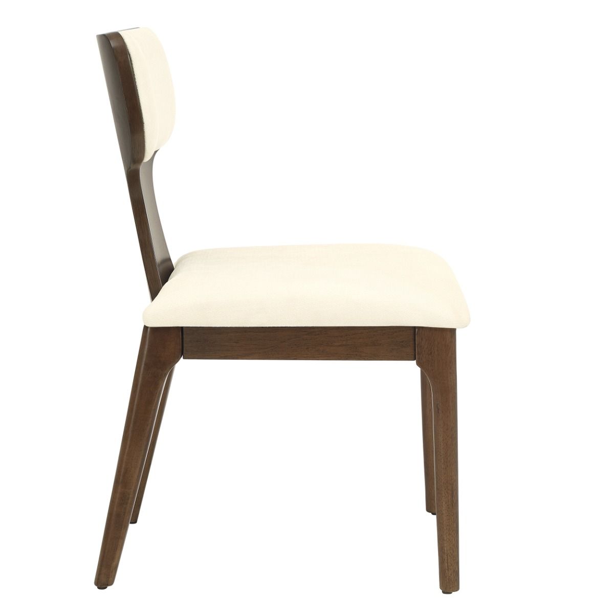Koen Beige & Brown Oak Side Chairs, Set of 2