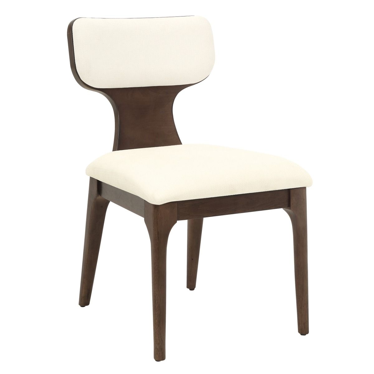 Koen Beige & Brown Oak Side Chairs, Set of 2