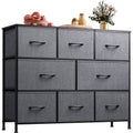8-Drawer Fabric Dresser TV Stand