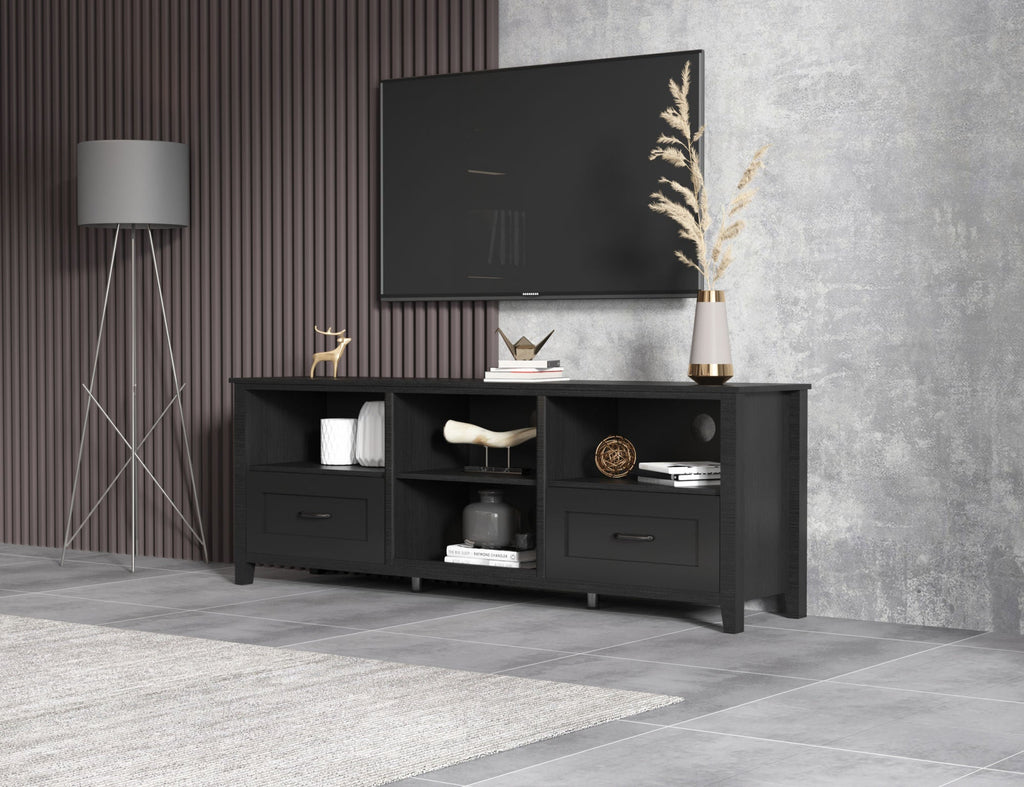 Black TV Stand for Living Room or Bedroom