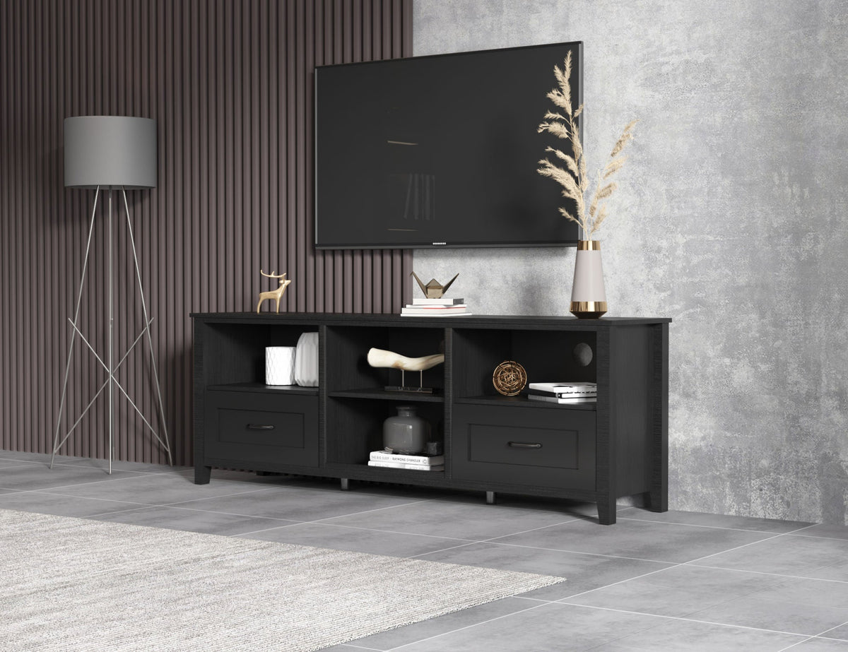 Black TV Stand for Living Room or Bedroom