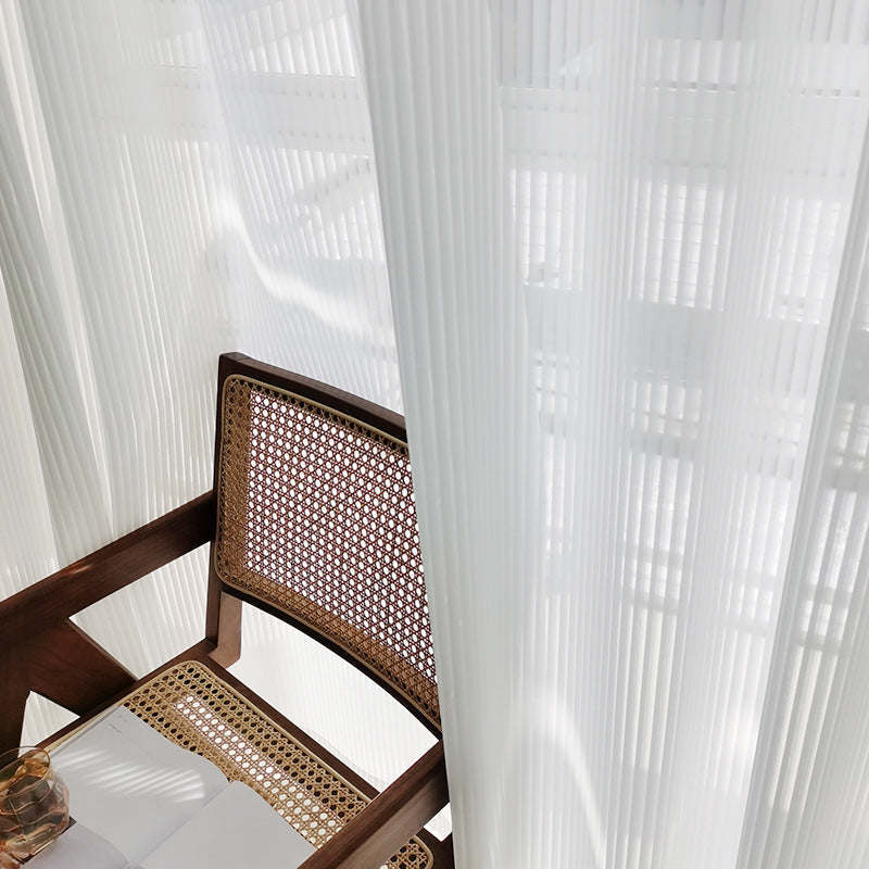White Vertical Curtain Panel