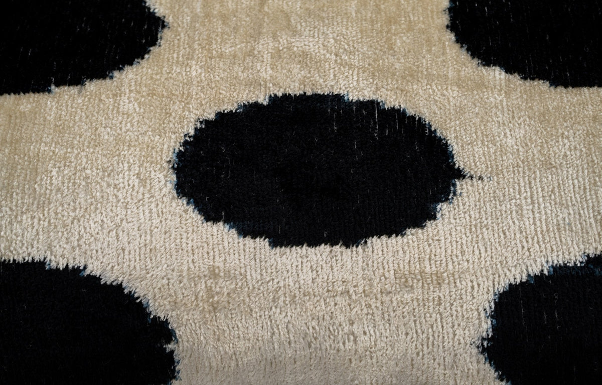 Black & White Polka Dot Feather Pillow
