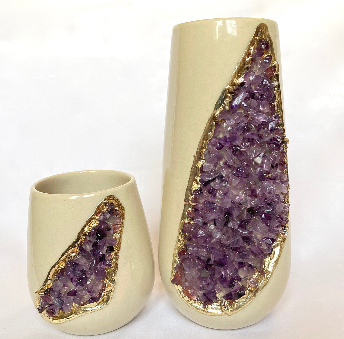 Cream Ceramic Vase Set