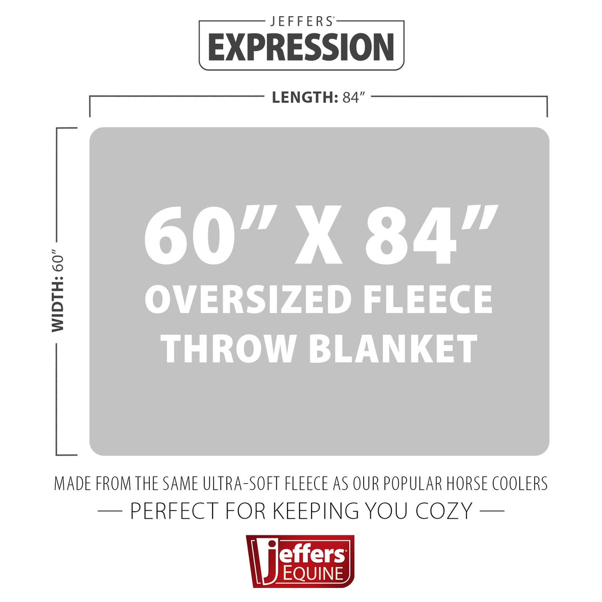 Expression Oversized Fleece Throw Blanket