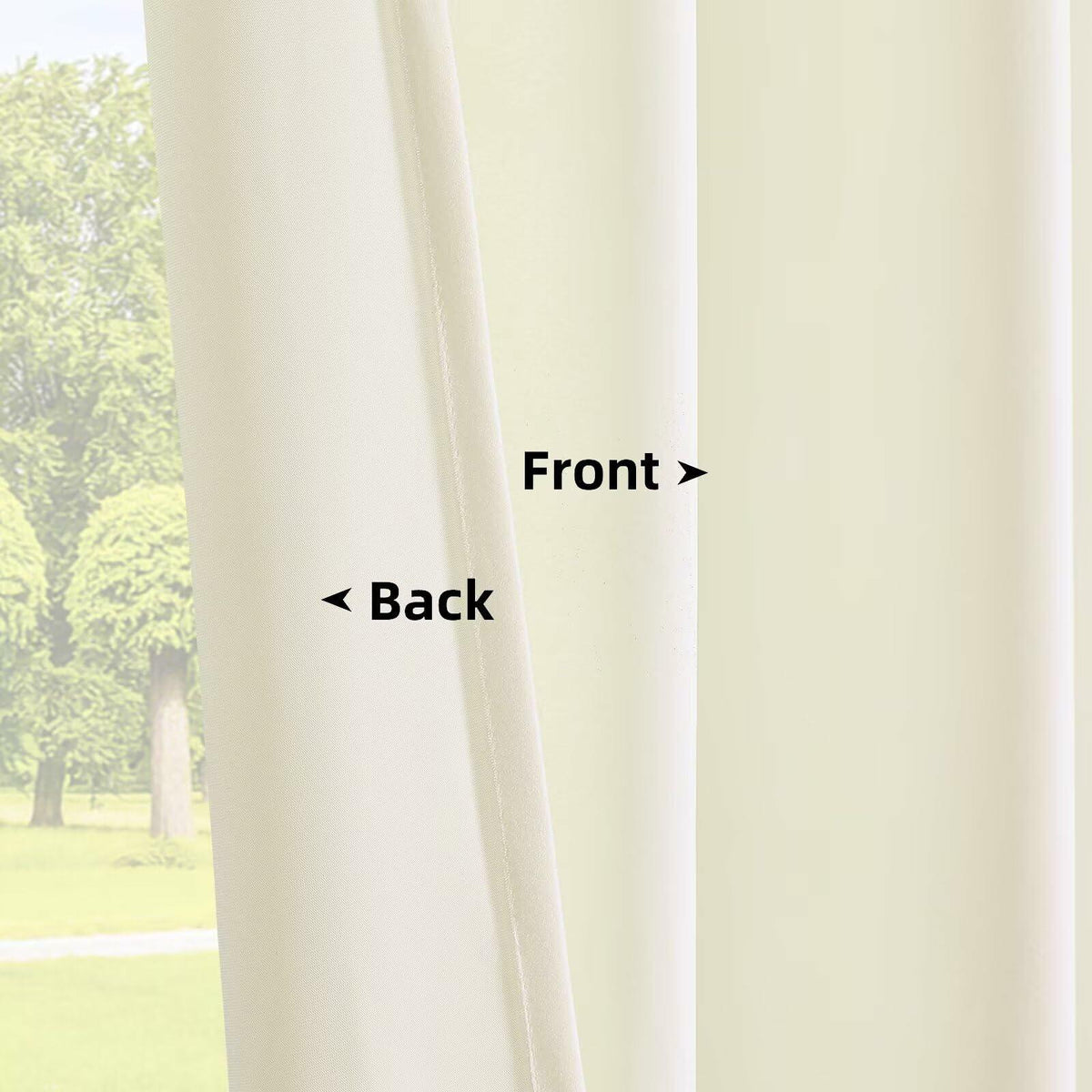White Velvet Blackout Curtains, Set of Two