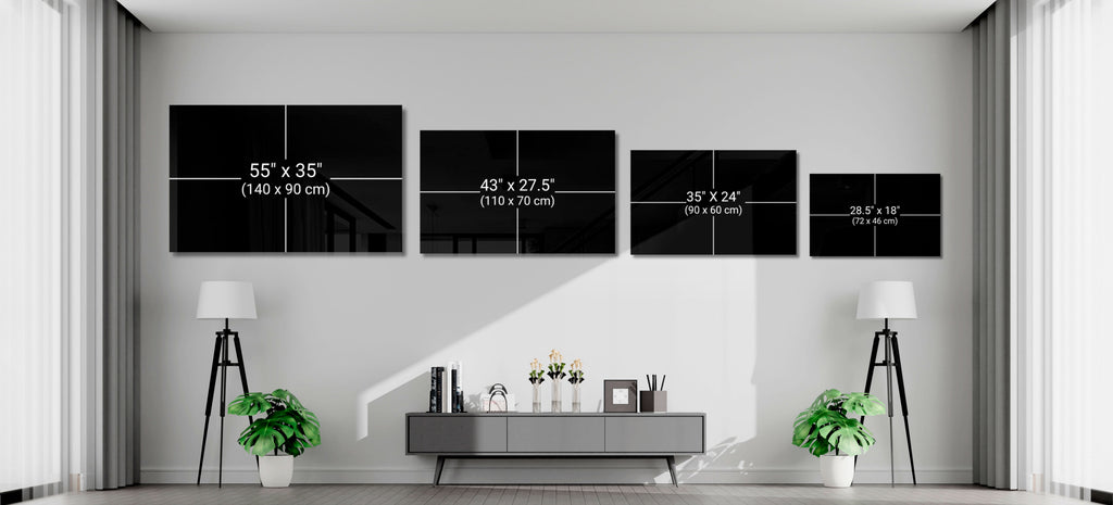 Green Paint Drip Lips Glass Wall Art